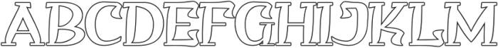 QITUEN Outline otf (400) Font UPPERCASE