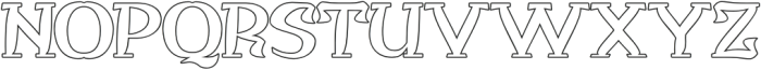 QITUEN Outline otf (400) Font UPPERCASE