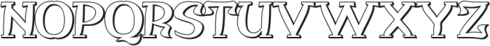 QITUEN Shadow otf (400) Font UPPERCASE