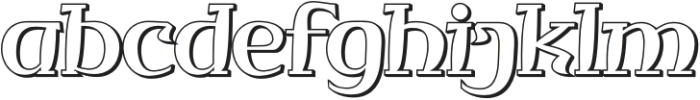 QITUEN Shadow otf (400) Font LOWERCASE