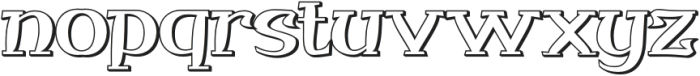 QITUEN Shadow otf (400) Font LOWERCASE