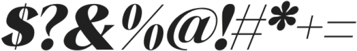 Qia Display Black Italic otf (900) Font OTHER CHARS