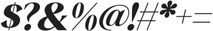 Qia Display Extra Bold Italic otf (700) Font OTHER CHARS