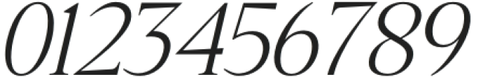 Qia Display Light Italic otf (300) Font OTHER CHARS