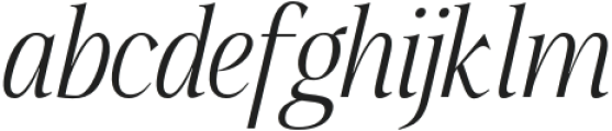 Qia Display Light Italic otf (300) Font LOWERCASE