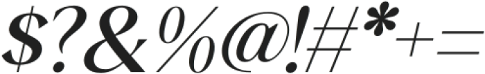 Qia Display Medium Italic otf (500) Font OTHER CHARS