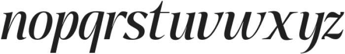 Qia Display Medium Italic otf (500) Font LOWERCASE