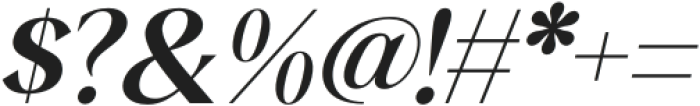 Qia Display Semi Bold Italic otf (600) Font OTHER CHARS