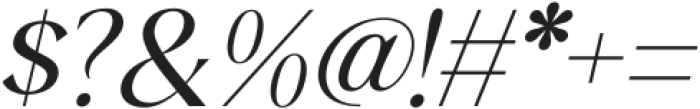 QiaDisplay-Italic otf (400) Font OTHER CHARS