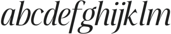 QiaDisplay-Italic otf (400) Font LOWERCASE