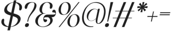 Qianzy Italic otf (400) Font OTHER CHARS