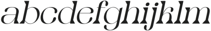 Qianzy Italic otf (400) Font LOWERCASE