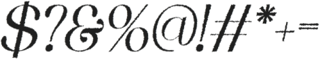 QianzyRough-Italic otf (400) Font OTHER CHARS