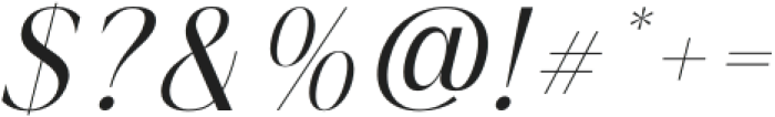 Qiblah Italic otf (400) Font OTHER CHARS