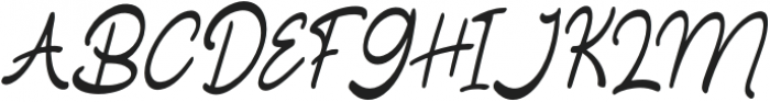 Qicka-Regular otf (400) Font UPPERCASE