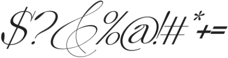 Qidango Italic otf (400) Font OTHER CHARS