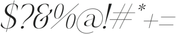 Qignals Italic otf (400) Font OTHER CHARS