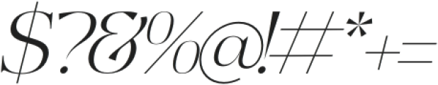 Qikelan Italic otf (400) Font OTHER CHARS