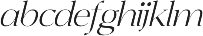 Qikelan Italic otf (400) Font LOWERCASE