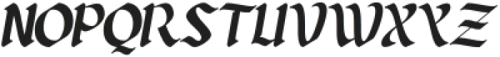 Qimorla Italic otf (400) Font UPPERCASE