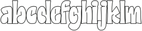 QinderWorld Outline otf (400) Font LOWERCASE