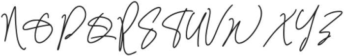 Qinderia Signature Regular otf (400) Font UPPERCASE