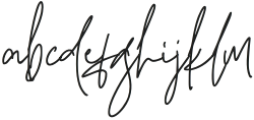 Qinderia Signature Regular otf (400) Font LOWERCASE