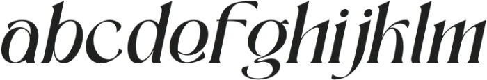 Qinferly Italic otf (400) Font LOWERCASE