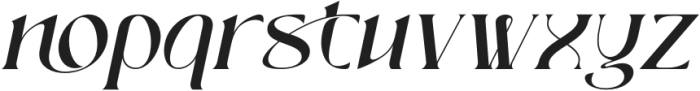 Qinferly Italic otf (400) Font LOWERCASE