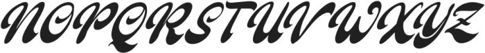 Qinlath Italic otf (400) Font UPPERCASE