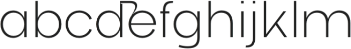 Qioba Extralight otf (200) Font LOWERCASE