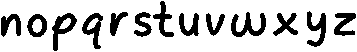 Qiqi Handwrite otf (400) Font LOWERCASE