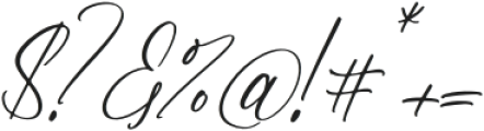 Qireenatta Italic otf (400) Font OTHER CHARS
