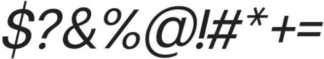 Qirvalen Italic otf (400) Font OTHER CHARS