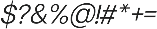 Qirvalen Light Italic otf (300) Font OTHER CHARS