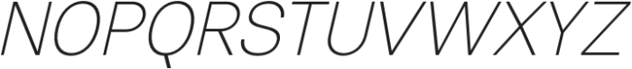 Qirvalen Thin Italic otf (100) Font UPPERCASE