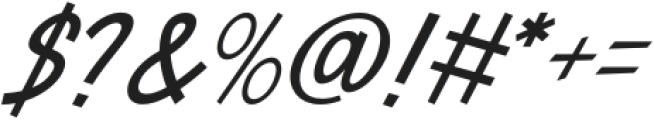 Qisplay Anakia Italic otf (400) Font OTHER CHARS