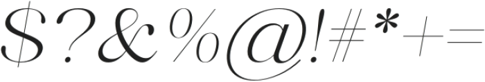 Qitae Italic otf (400) Font OTHER CHARS
