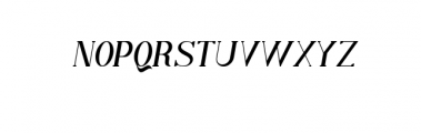 Qiba Serif Italic.otf Font UPPERCASE