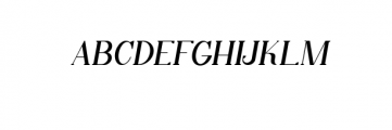 Qiba Serif Italic.ttf Font UPPERCASE