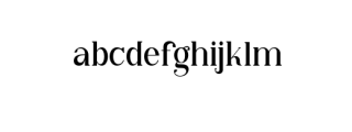 Qiba Serif.otf Font LOWERCASE