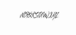 Qinkgo - Sharp & Masculine Handwritten Script Font UPPERCASE