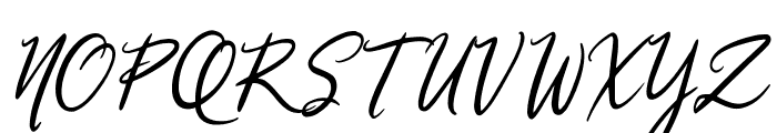 Qinyana Signature Font UPPERCASE
