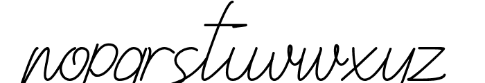 Qittuny Signature Font LOWERCASE