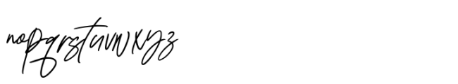 Qikabey Signature Font LOWERCASE