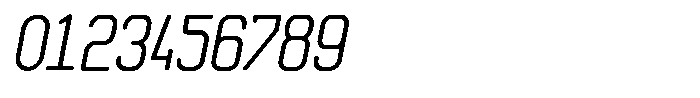 Qila Mono Bold Compressed Italic Font OTHER CHARS