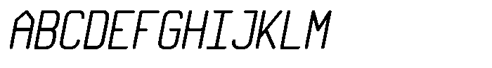Qila Mono Bold Compressed Italic Font UPPERCASE