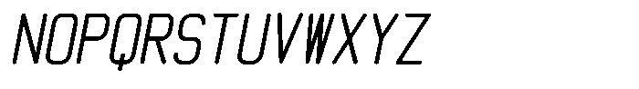 Qila Mono Bold Compressed Italic Font UPPERCASE