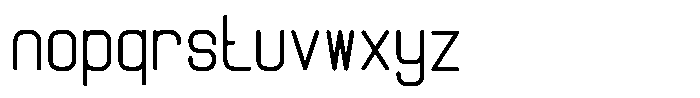 Qila Mono Bold Compressed Font LOWERCASE