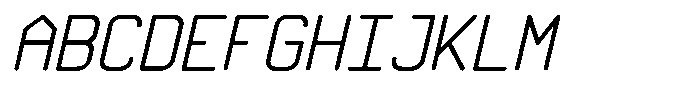 Qila Mono Bold Expanded Italic Font UPPERCASE